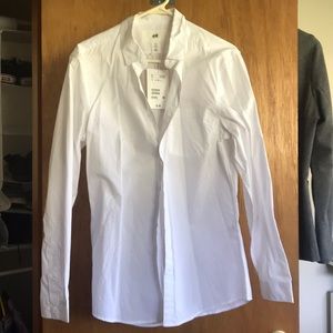 New w tags H&M white dress shirt
